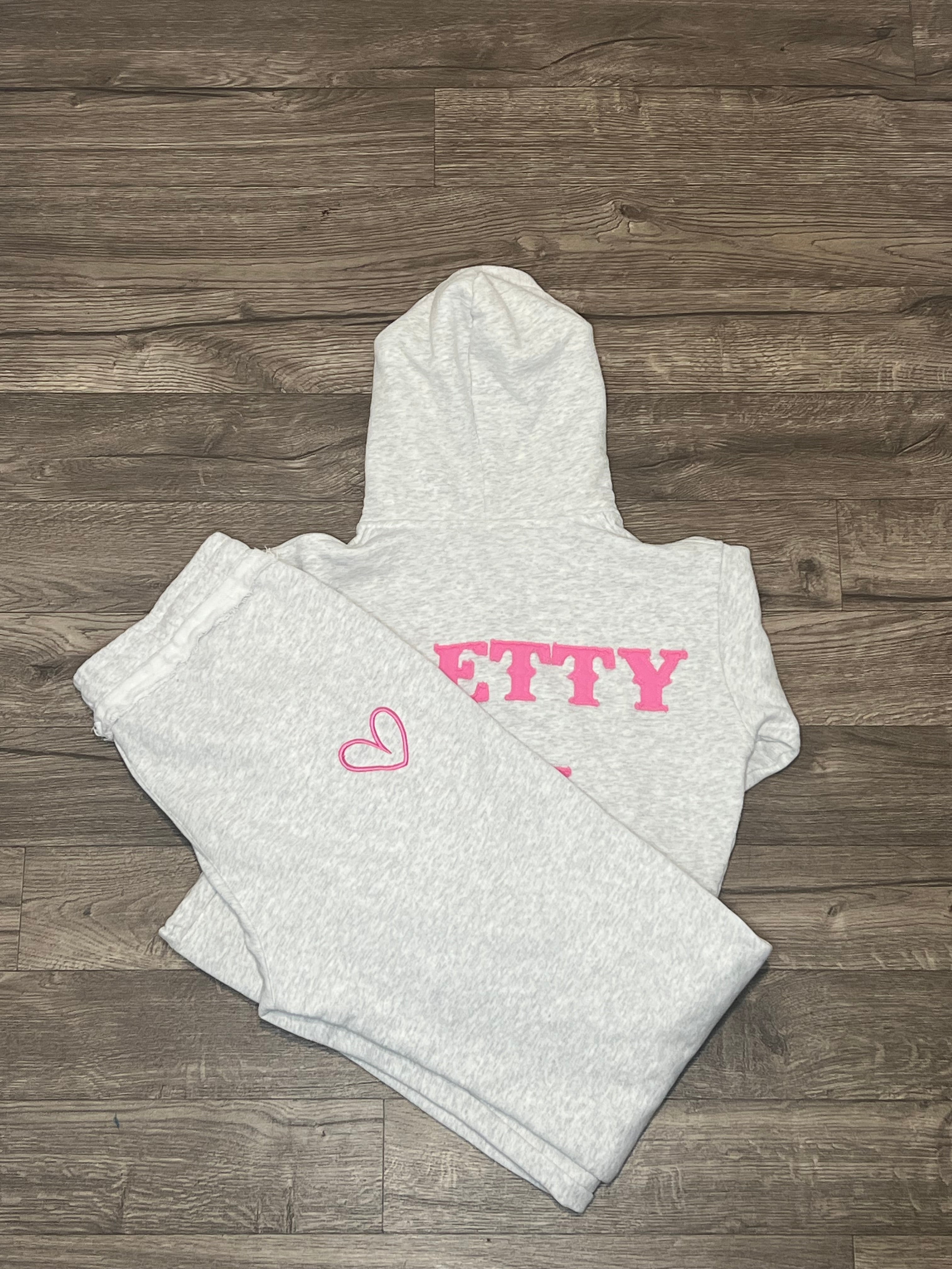Raw Edge Two Piece Set-Gray(PRE-ORDER)